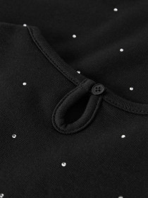 NAME IT Rhinsten Sweat Kjole Black